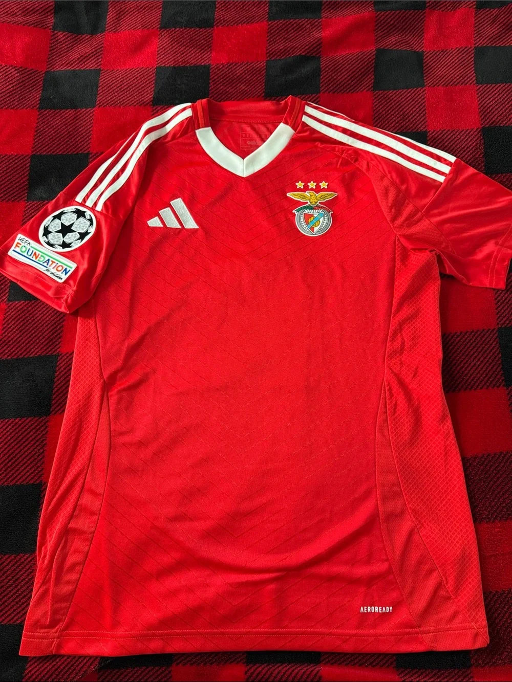 SL Benfica 🇵🇹 #11 Ángel Di Maria 2024-25 UCL Home Adidas Jersey